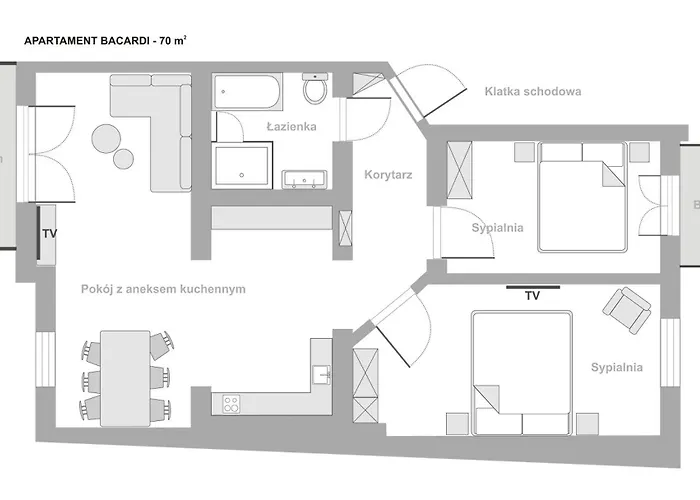 Apartman Sanhaus - Bacardi - Z 2 Balkonami, Garazem, Przy Plazy Sopot